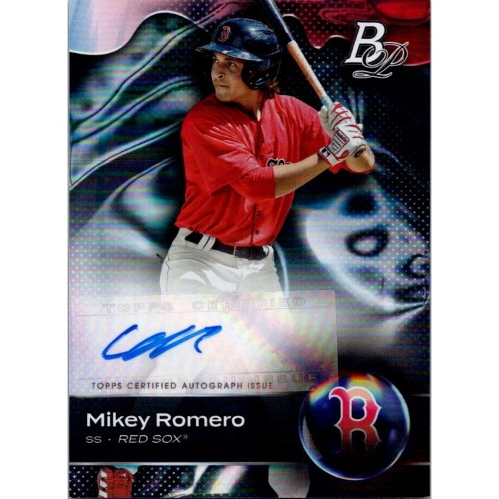 2023 Bowman Platinum #TOP-35 Mikey Romero Top Prospect Autograph Boston Red Sox